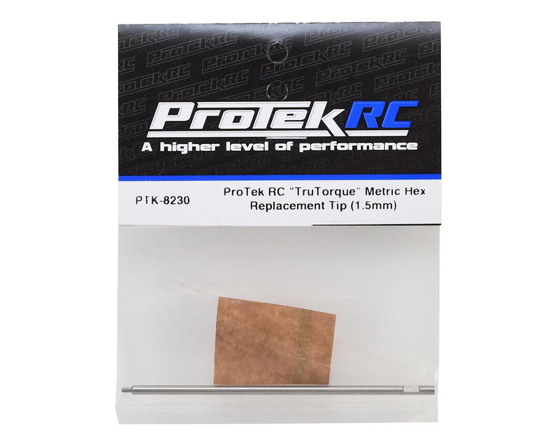 ProTek RC PTK-8230 "TruTorque" HSS Steel Metric Hex Replacement Tip (1.5mm)