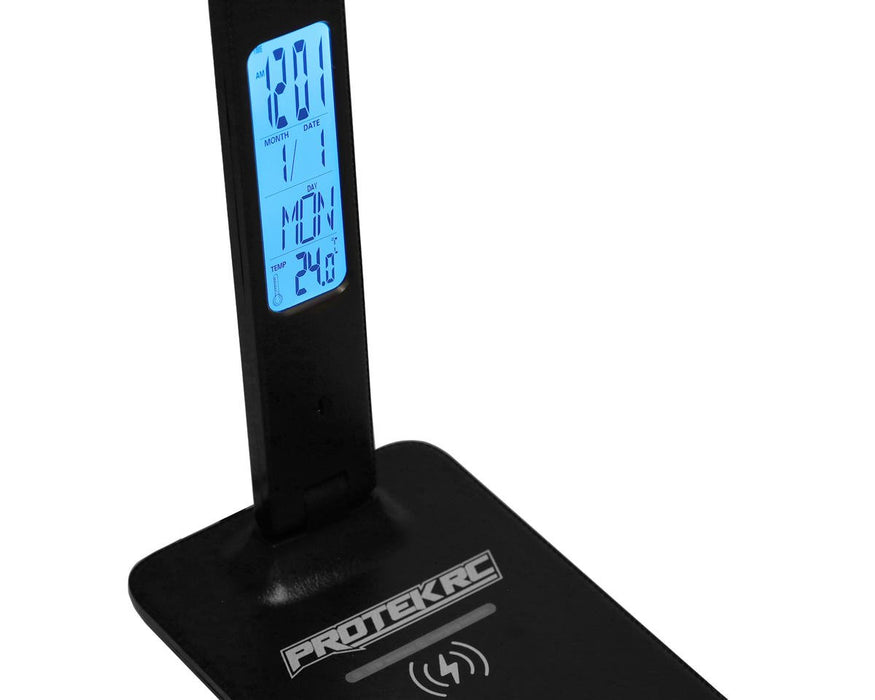 ProTek PTK-8298 RC Multifunction LED Pit Light (w/Wireless Charge, Clock, Date & Temp)