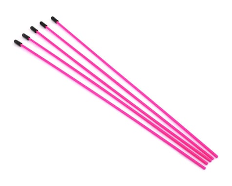 PTK-8351 ProTek RC Antenna Tube w/Caps (Flo Pink) (5)