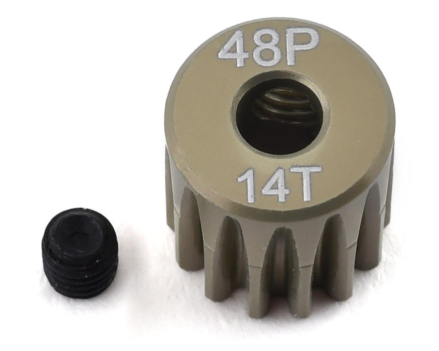 PTK-8602 ProTek RC 48P Lightweight Hard Anodized Aluminum Pinion Gear (3.17mm Bore) (14T)