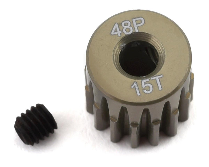 PTK-8602 ProTek RC 48P Lightweight Hard Anodized Aluminum Pinion Gear (3.17mm Bore) (15T)