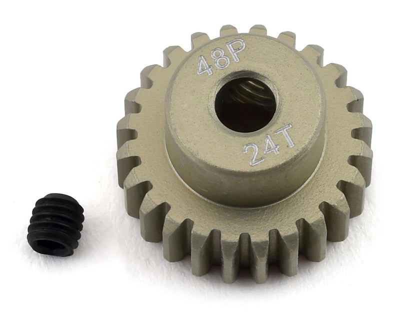 PTK-8611 ProTek RC 48P Lightweight Hard Anodized Aluminum Pinion Gear (3.17mm Bore) (24T)