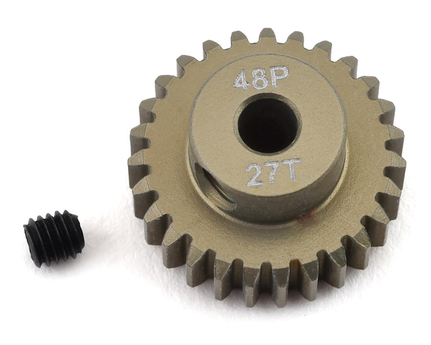 PTK-8614 ProTek RC 48P Lightweight Hard Anodized Aluminum Pinion Gear (3.17mm Bore) (27T)