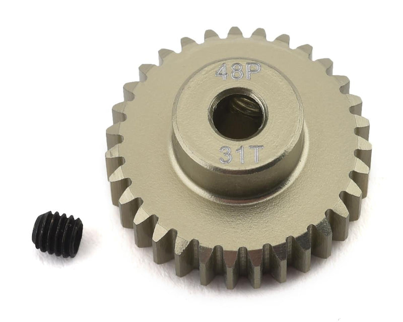 PTK-8618 ProTek RC 48P Lightweight Hard Anodized Aluminum Pinion Gear (3.17mm Bore) (31T)