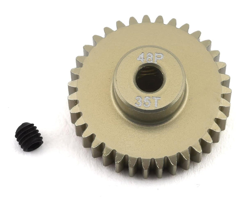 PTK-8622 ProTek RC 48P Lightweight Hard Anodized Aluminum Pinion Gear (3.17mm Bore) (35T)