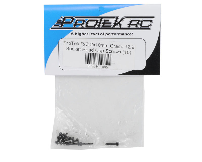 PTK-H-1005 ProTek RC 2x10mm "High Strength" Socket Head Cap Screw (10)