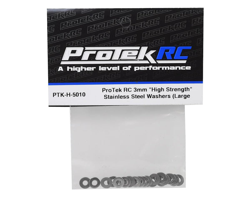 Protek PTK-H-5010 3mm High Strength Large Stainless Steel Washers (20)