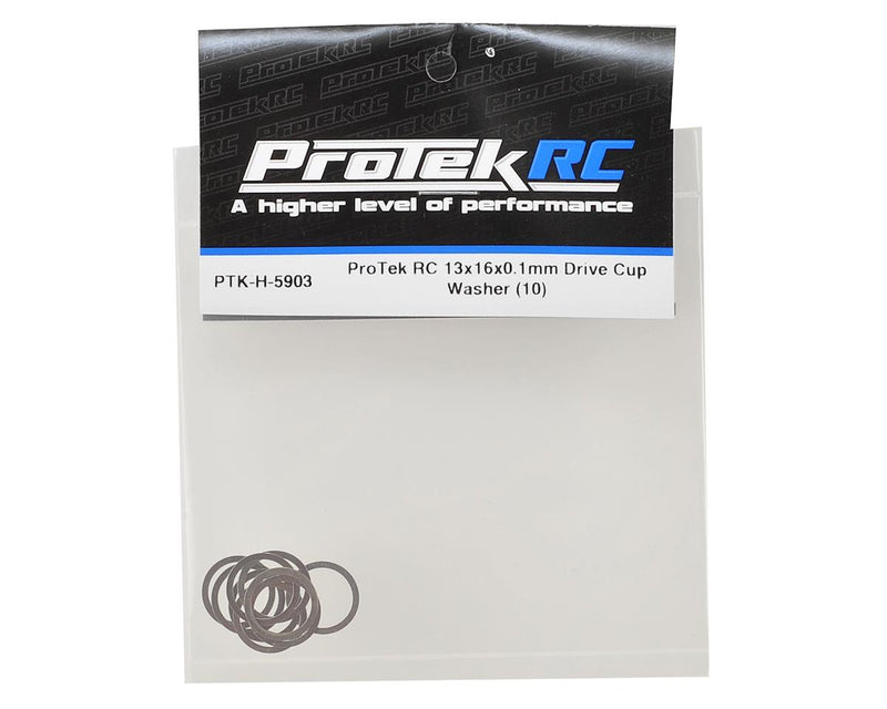 PTK-H-5903 ProTek RC 13x16mm Drive Cup Washer (10) (0.1mm)