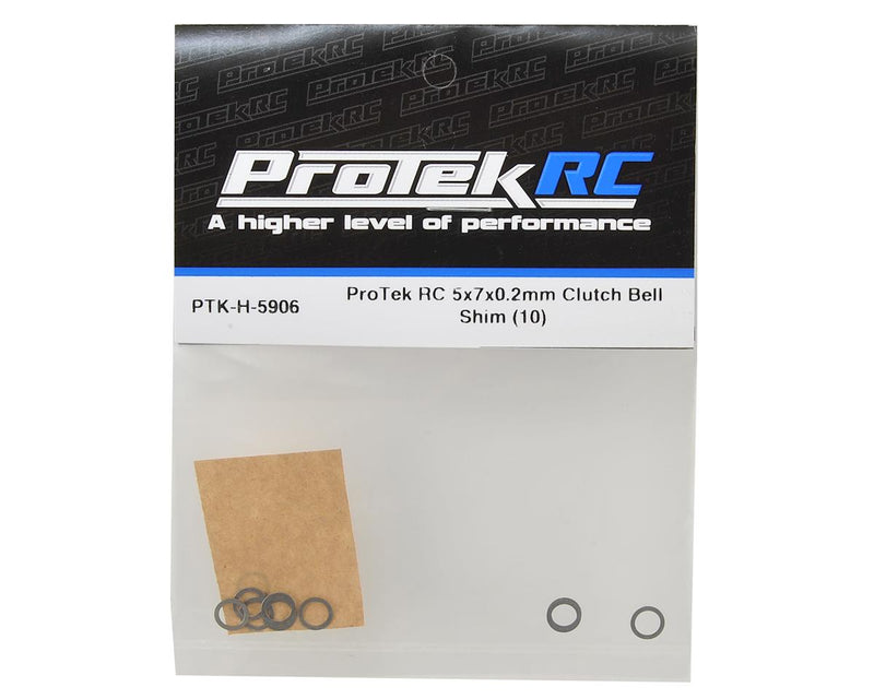 PTK-H-5906 ProTek RC 5x7mm Clutch Bell Shim (10) (0.2mm)