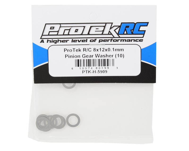 PTK-H-5909 ProTek RC 8x12x0.1mm Pinion Gear Washer (10)