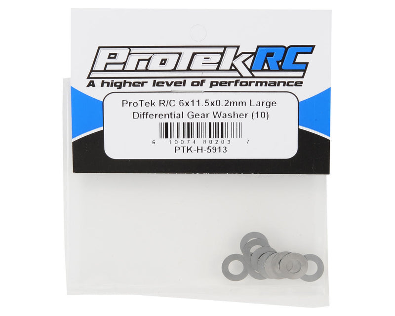 PTK-H-5913 ProTek RC 6x11.5x0.2mm Differential Gear Washer (10)