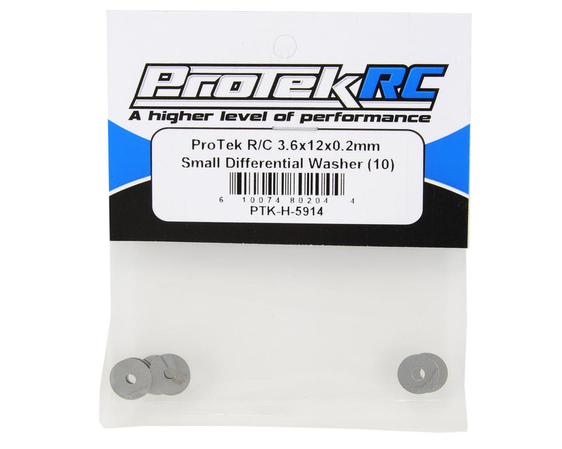 PTK-H-5914 ProTek RC 3.6x12x0.2mm Differential Gear Washer (10)
