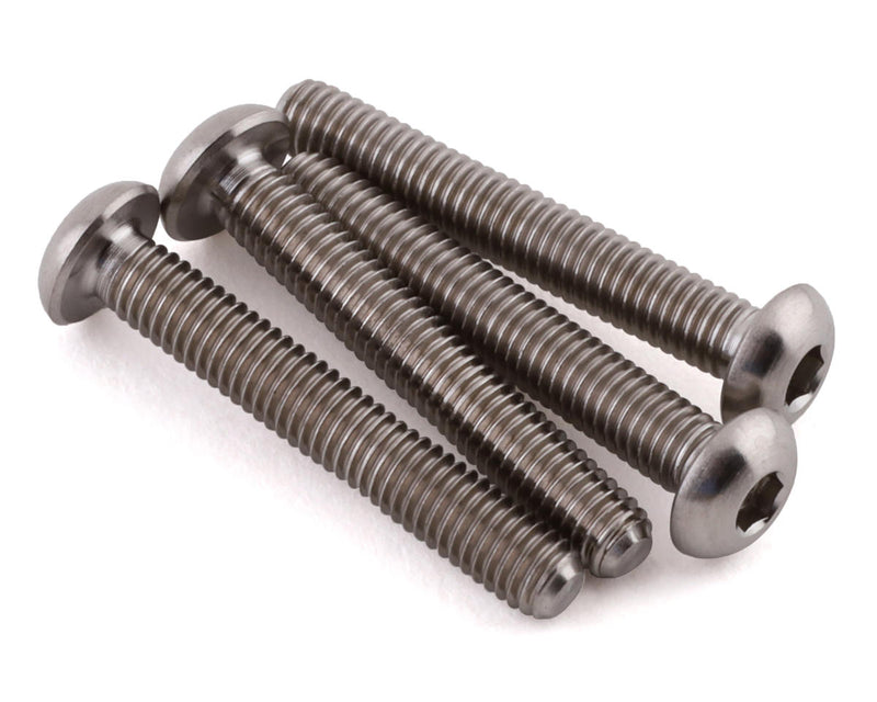PTK-T-5091 ProTek RC 3x18mm "Grade 5" Titanium Button Head Hex Screw (4)