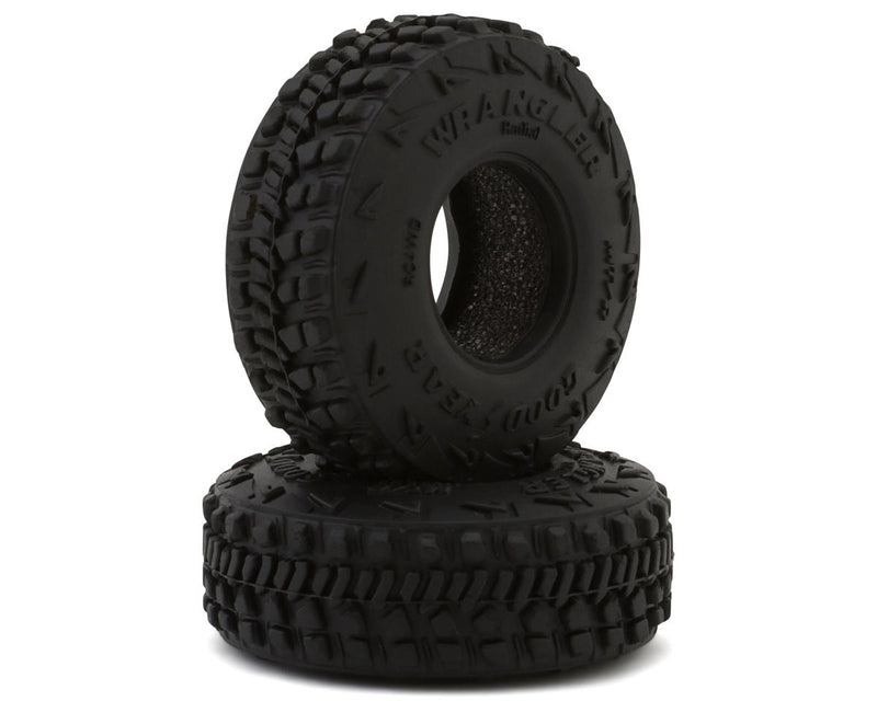 ZT0207 RC4WD Goodyear® Wrangler MT/R® 0.7" Micro 1/24 Rock Crawler Tires (2) (X2S3) (43mm OD) w/Foam Inserts