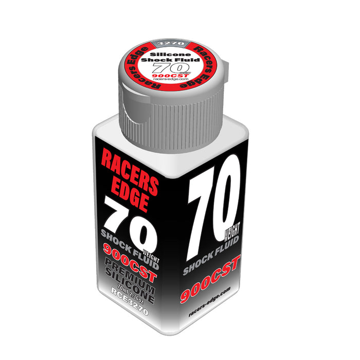 RCE3270 Racers Edge 70 Weight, 900cSt, 70ml 2.36oz Pure Silicone Shock Oil