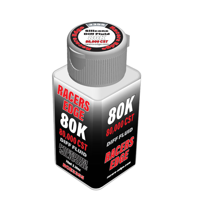 RCE3355 Racers Edge 80,000cSt 70ml 2.36oz Pure Silicone Diff Fluid