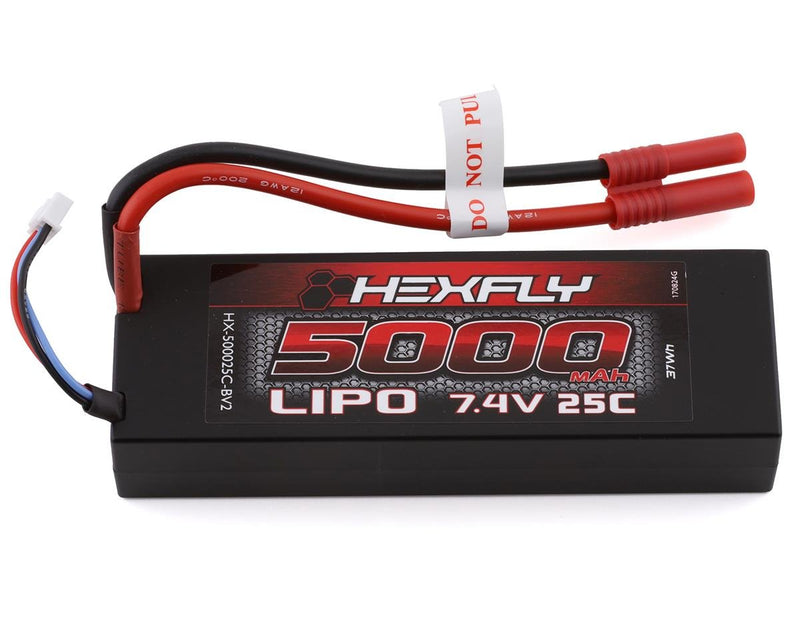 RER06397 Redcat Hexfly 2S LiPo Battery 25C w/Banana Plug (7.4V/5000mAh)
