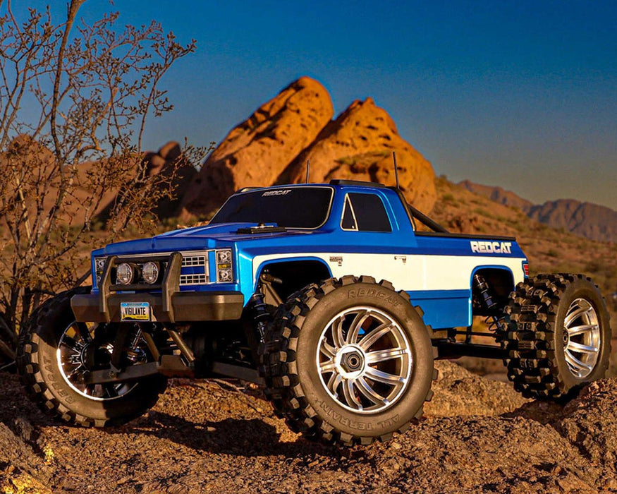 RER28035 Redcat Vigilante 8S 1/5 RTR 4WD Electric Brushless Monster Truck (Blue) w/2.4GHz Radio