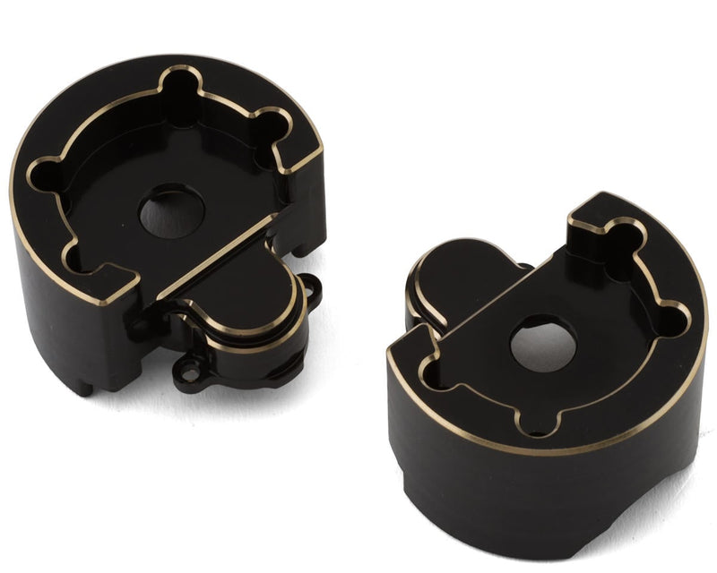 RER30586 Redcat Ascent Brass Outer Portal Covers (Black) (2) (144g)