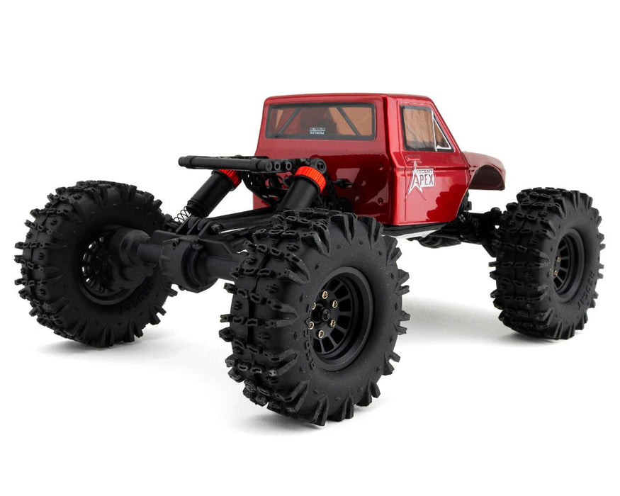 RER42219 Redcat Ascent-18 Apex 1/18 4WD RTR Brushless Rock Crawler (Red) w/2.4GHz Radio, Battery & Charger