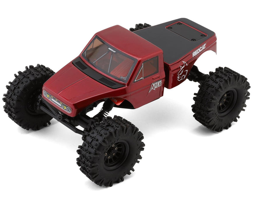 RER42219 Redcat Ascent-18 Apex 1/18 4WD RTR Brushless Rock Crawler (Red) w/2.4GHz Radio, Battery & Charger