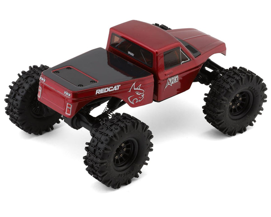 RER42219 Redcat Ascent-18 Apex 1/18 4WD RTR Brushless Rock Crawler (Red) w/2.4GHz Radio, Battery & Charger