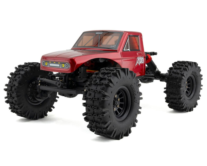 RER42219 Redcat Ascent-18 Apex 1/18 4WD RTR Brushless Rock Crawler (Red) w/2.4GHz Radio, Battery & Charger