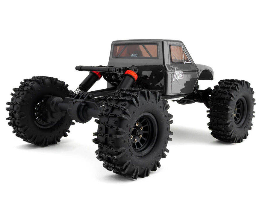 RER42222 Redcat Ascent-18 Apex 1/18 4WD RTR Brushless Rock Crawler (Dark Metallic Gray) w/2.4GHz Radio, Battery & Charger