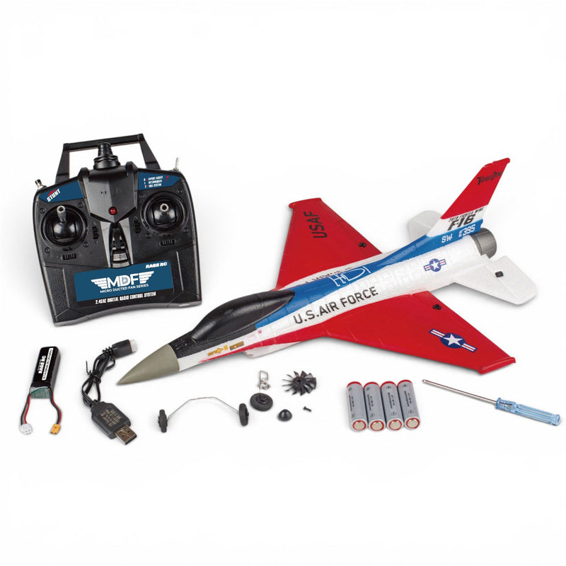 RGRA1700 RAGE RC F-16 Micro RTF Brushless Powered EDF Jet with PASS (Pilot Assist Stability Software) System