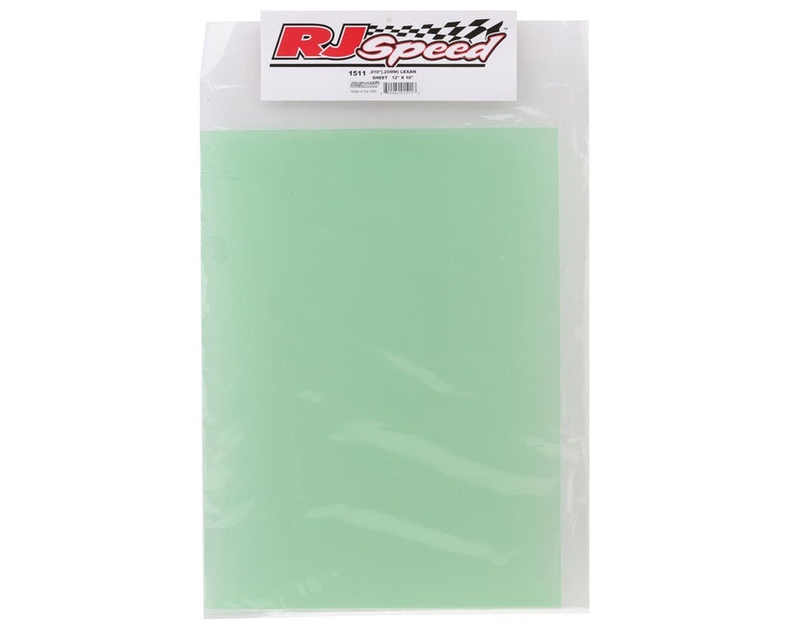 1511 RJ Speed Large Lexan Sheet, 12x16" x .010" 0.25mm