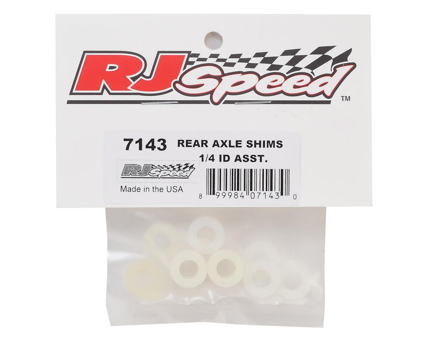 7143 RJ Speed Rear Axle Spacer/Shims Asst 1/4 I.D. (10)