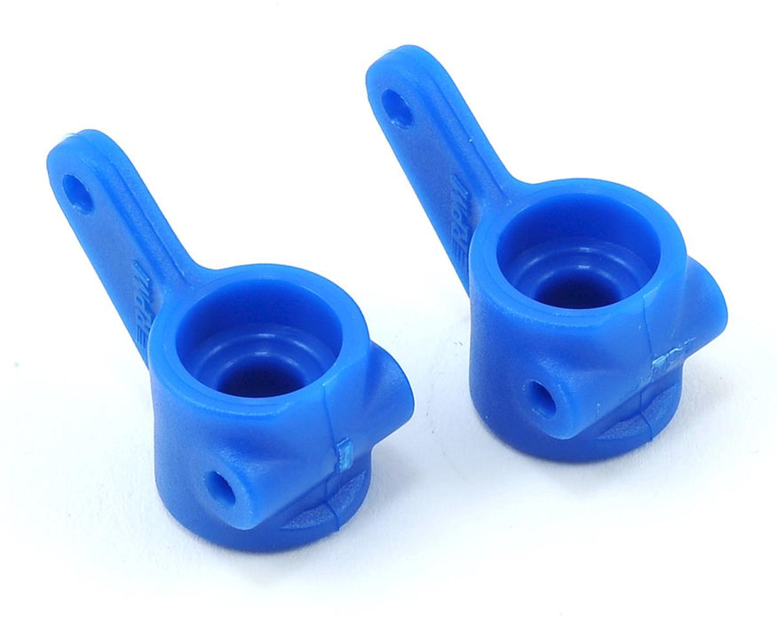 80375 RPM - Front Bearing Carriers for Traxxas Electric Rustler, Stampede, Bandit, Slash 2WD - BLUE