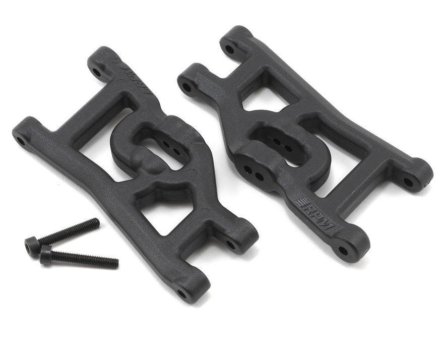 80492 RPM Front A-Arms for Traxxas Nitro Rustler/Bandit (Black) (2)