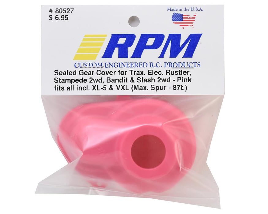 80527 RPM - Sealed Gear Cover, for Traxxas Slash 2wd/eRustler/Stampede/Bandit, Pink