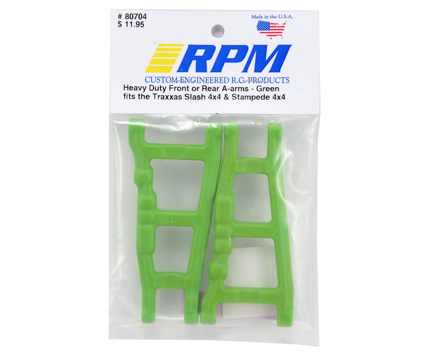 80704 Front or Rear A-Arms for Traxxas Slash 4x4 and Rustler 4x4, Green