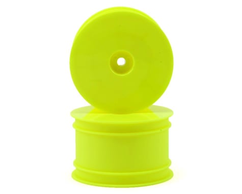 50501Y Raw Speed RC 2.2" 12mm Hex 1/10 Rear Buggy Wheels (Yellow) (2) (B6/22/RB6/ZX6)
