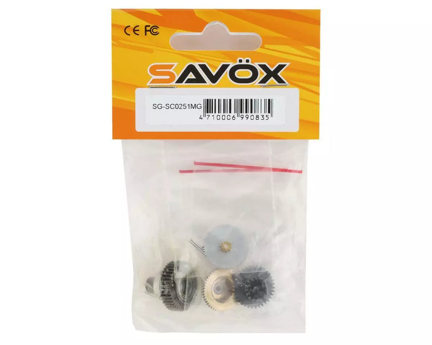 SG-SC0251MG Savox Servo Gear Set w/ Bearings, for SC0251