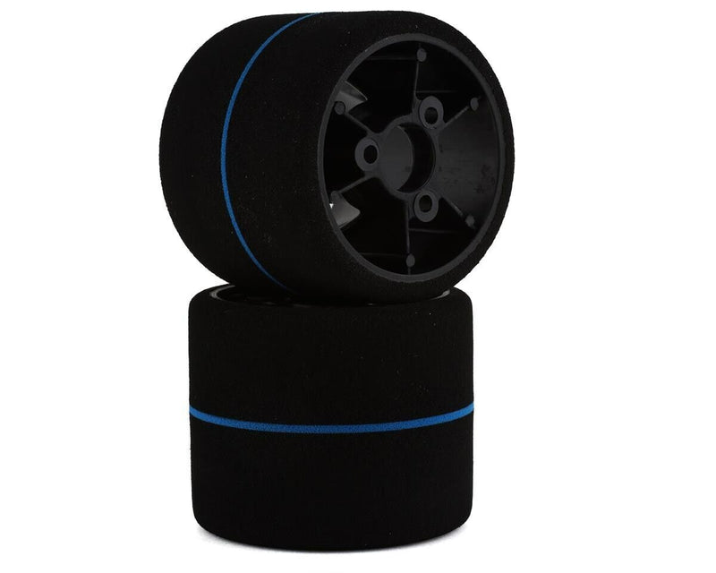 F1234-S BSR 1/12 Pan Car Spec Rear Tires (Blue Stripe)