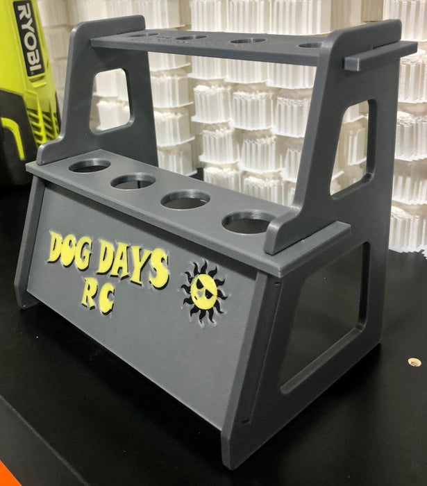 Dog Days RC Shock Stand.  Use with 8th Scale and 10th Scale (black)