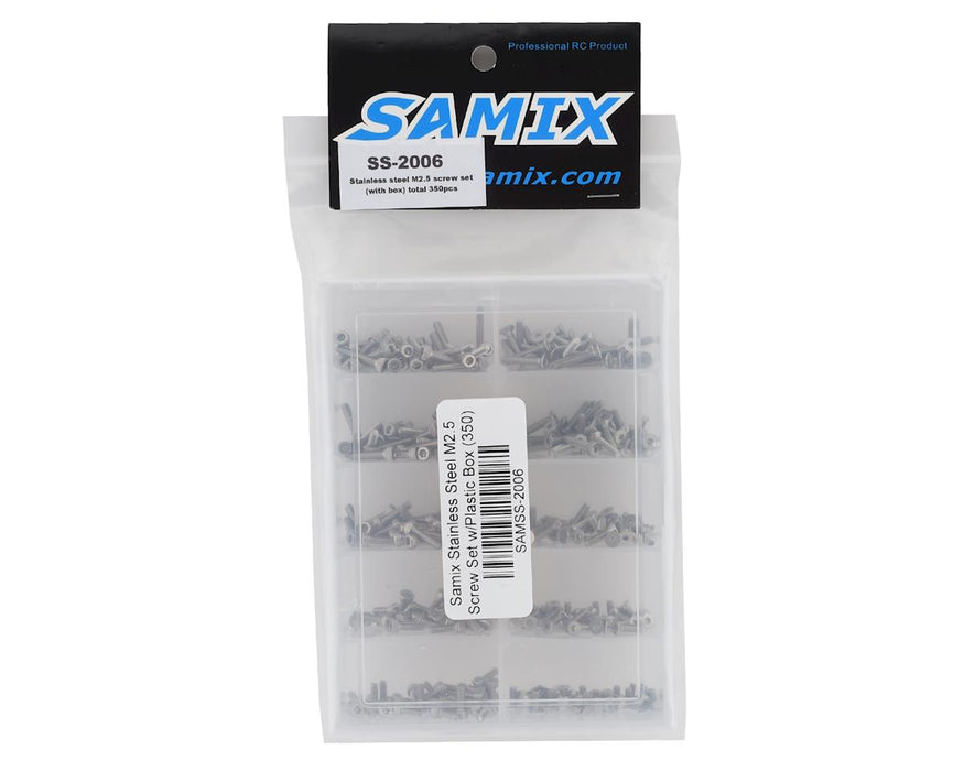 Samix Stainless Steel M2.5 Screw Set w/Plastic Box (350) SS-2006