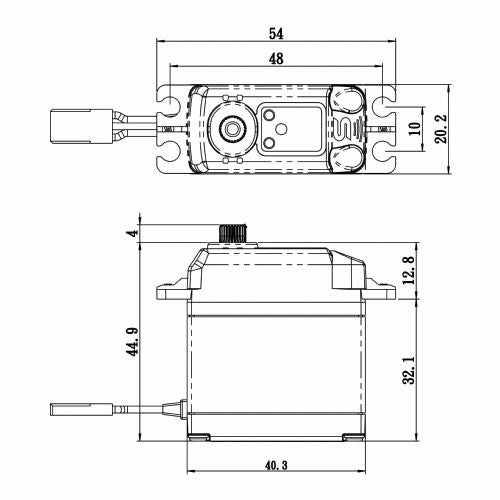 SAVSA1230SGP Savox Coreless Digital Servo with Soft Start, 0.16sec / 500oz @ 6V