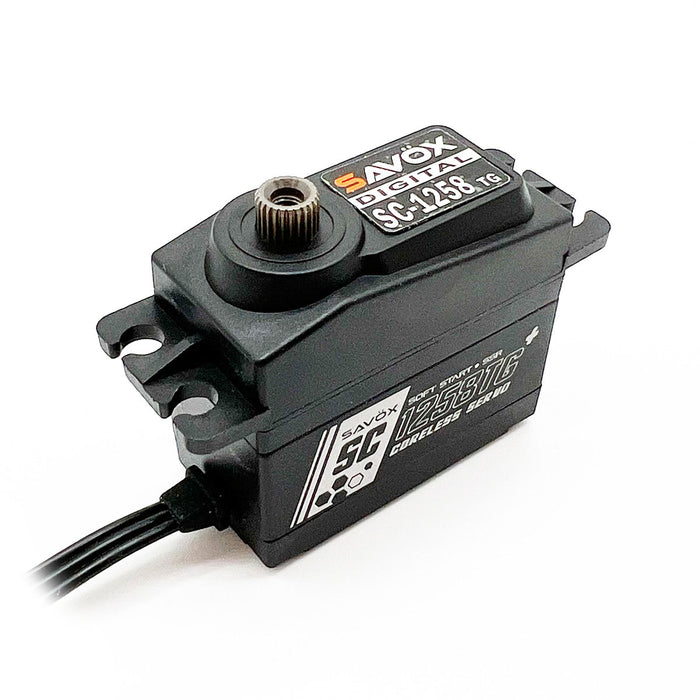 SAVSC1258TGP-BE Savox Black Edition SC-1258TGP, Standard Size Coreless Digital Servo, 0.08sec / 166oz @ 6V