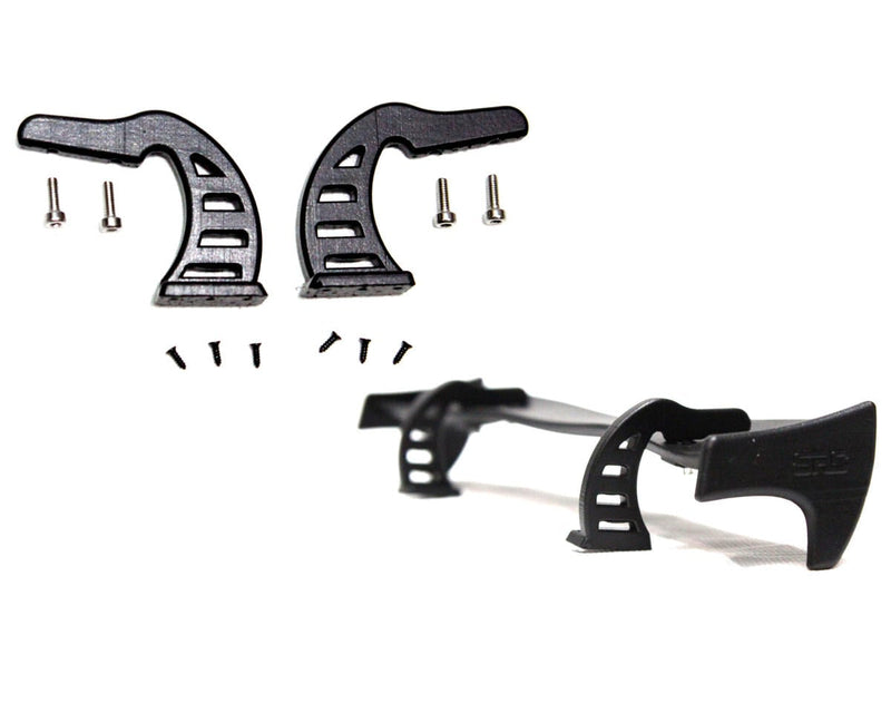SDW-SNMOUNT-V2 Sideways RC Swan Neck Scale Drift Wing Mounts V2 (Black) (2)