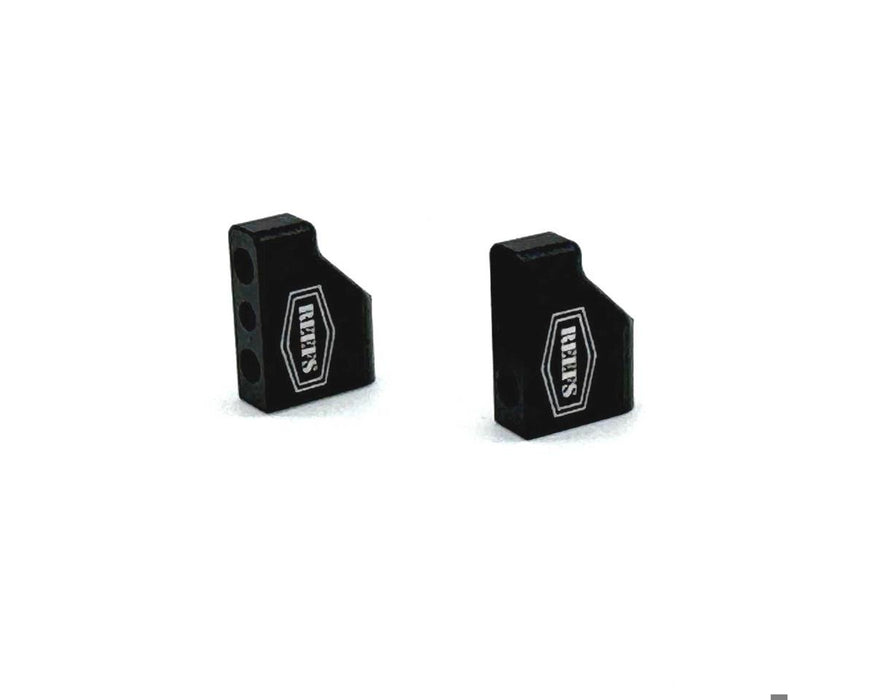 REEFS210 Reefs RC Micro Servo Mounting Tabs (Black) (2)