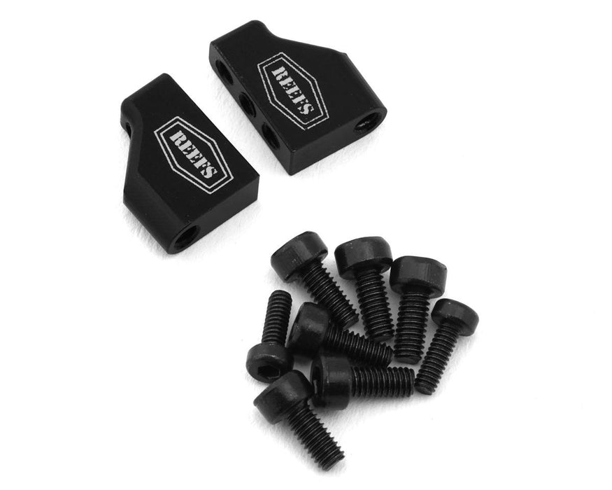 REEFS210 Reefs RC Micro Servo Mounting Tabs (Black) (2)