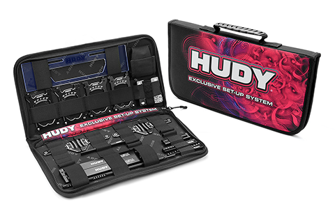 Hudy 109351 SET-UP STATION & SET-UP TOOLS + CARRYING BAG FOR 1 / 10 TOURING CARS