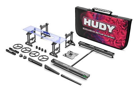 Hudy 109351 SET-UP STATION & SET-UP TOOLS + CARRYING BAG FOR 1 / 10 TOURING CARS