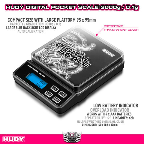 107866 Hudy Digital Pocket Scale