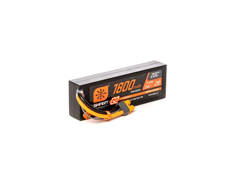 SPMX18002S20 Spektrum 7.4V 1800mAh 2S 20C Smart G2 LiPo Battery: IC3