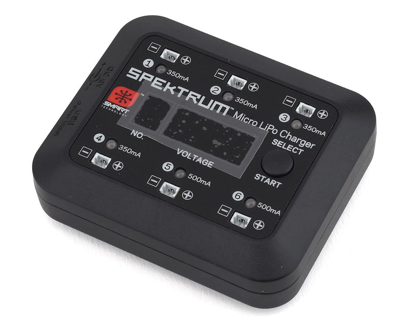 SPMXC1060 Spektrum S63 DC/USB 1S LiPo Smart Charger